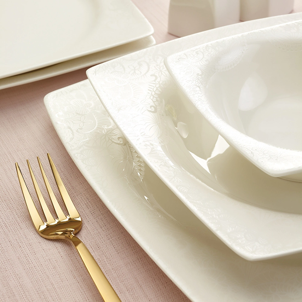Emsan Fine Bone Meyra 61 Parça 12 Kişilik Yemek Takımı