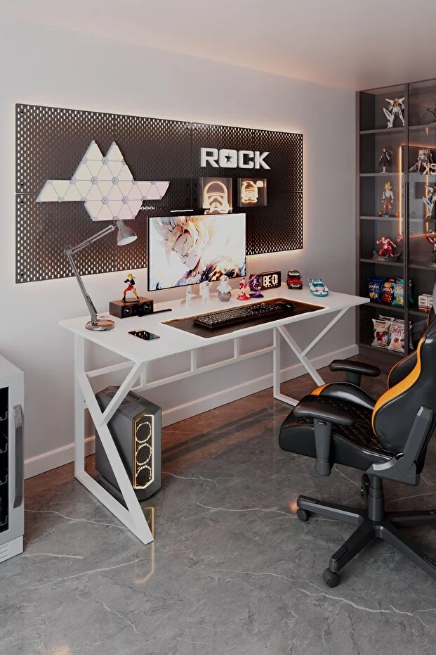 Oyuncu Masası Metal ayaklı Çalışma Masası